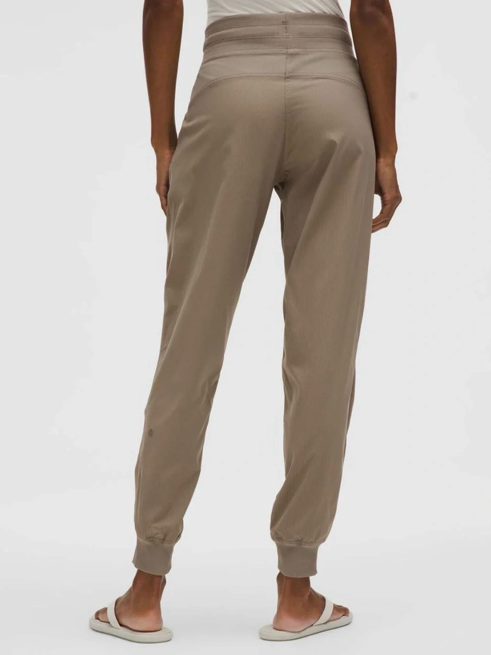 lululemon athletica Mid-Rise Dance Studio Ribbed Joggers in Taupe
